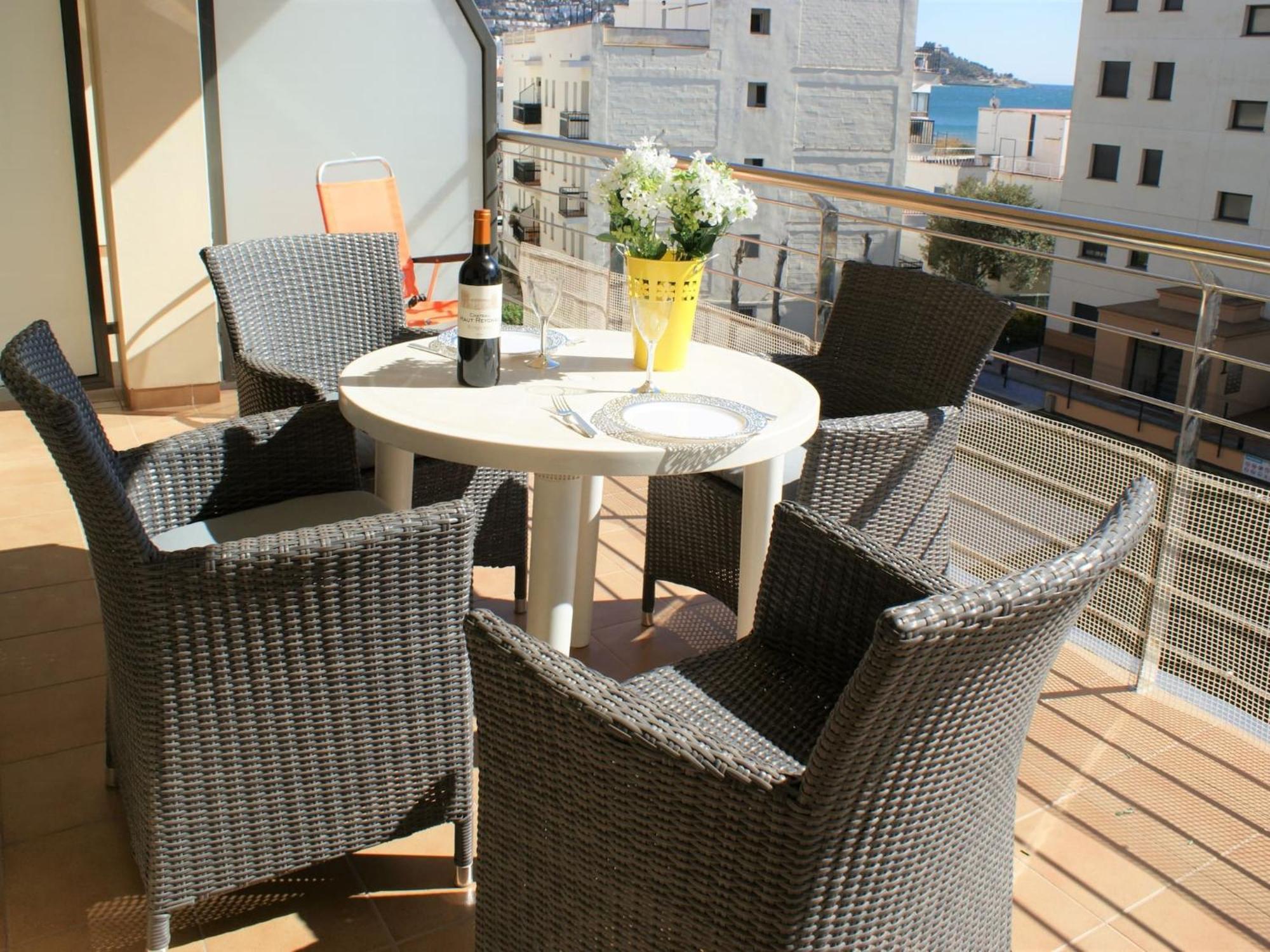 Apartamento En Roses A 2 Min De La Playa Con Vistas Al Mar Av-18 Girona Zewnętrze zdjęcie